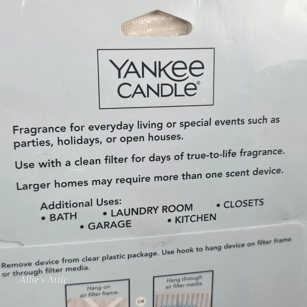 Yankee Candle‎ Catching Rays Scent Whole House Furnace Filter Pad Air Freshener